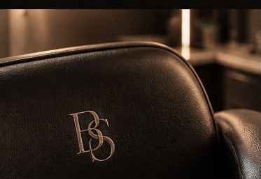 Studio chair with embossed BS monogram